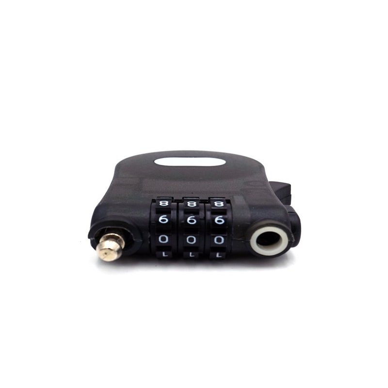ERCRYSTO Crysto 3-Foot Retractable Cable Password Lock (Black) - Image 5